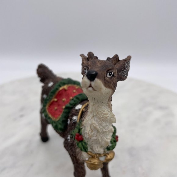Grandeur Noel Reindeer Christmas Resin from Two Santas Fabric Mache set - Picture 5 of 13